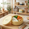 Viorqena™ Minimalist Round Bento Lunch Box – Reusable Meal Prep Food Container